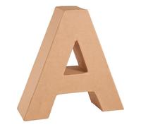 Glorex Lettre A en Carton 17,5X5,5cm, Naturel