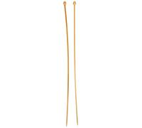 GLOREX Lot de 2 Aiguilles à Tricoter en Bambou 4 mm x 35 cm, Multicolore, 4 mm