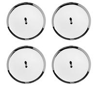 Glorex Lot de 4 bougeoirs 8 cm, argenté