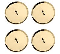 Glorex Lot de 4 bougeoirs Doré 8 cm 67021302, Or