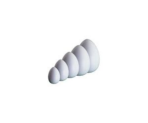 GLOREX Lot de 50 œufs de Pâques en Plastique Blanc 44 x 24 x 8 cm