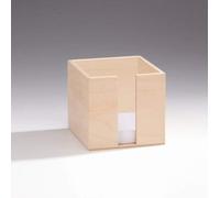 GLOREX Mémo Box, Bois, Naturel, 11 x 11 x 10,5 cm