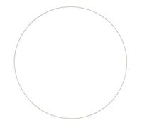 GLOREX Metallring Anneau en métal, Blanc, 60 cm