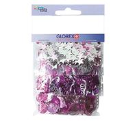 GLOREX Mix de Paillettes, Fuchsia/Lilas, 30 g