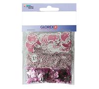 GLOREX Mix de Paillettes, Rose/Fuchsia, 30 g