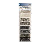 GLOREX Mix perles rocailles, Tons Gris, Taille Unique 6 1630 165