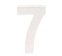 GLOREX Nombre de 7, en carton FSC Mix, blanc, 10 x 7 x 3,5 cm