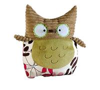 Glorex 0 4644-1 - Peluche Chouette Sina, env. 25 cm, Cousue en Peluche de Haute qualité, à remplir soi-même, avec Certificat de Naissance