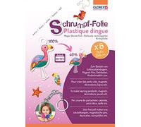 Glorex Plastique dingue transparent – 21 x 29 cm (A4)