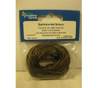 GLOREX Satin Cordon 5 m/2 mm, Satin, Marron, 10 x 8,5 x 1 cm