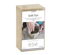 GLOREX - Soft-Argile Blanc 2500 g séchage naturel/inflammable à 1040 °C