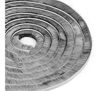 GLORHA 5m Bande de Brosse 9mm x 20mm Joint Brosse Autocollante Anti-poussière Résistant au vent, pour Fenêtres et Portes Mobiles