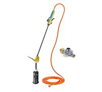 GLORIA Chalumeau à gaz Thermoflamm Bio Professional E+ Turbo Set - Puissant pour les grandes surfaces | Raccordement de bouteilles de gaz comprimé | Désherbeur/désherbeur | Avec réducteur de