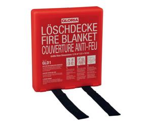 GLORIA Couv. anti-feu DIN EN 1869:2001 L1800xl1200mm tissu de fibres verre à revêt.sili Quantité:1