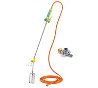 GLORIA Désherbeur thermique à gaz Thermoflamm bio Professional PLUS Set | Kit Complet avec Chalumeau, Tuyau 5 m & Détendeur Français | 1000 °C | Sans Produits Chimiques - Contre les Mauvaises Herbes