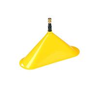 Gloria – Cloche de pulvérisation Type 270 – Buse plate intégrée – Pour pulvérisateurs 3–8 L, Jaune
