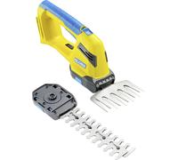 GLORIA FineCut 18V Compact Cisaille à gazon et arbuste sans fil 18 V, couteau à gazon XL de 14 cm et lame de buisson de 20 cm, sans outil, compatible avec les batteries Bosch 18V Power for All