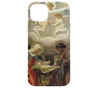 Gloria In Excelsis Deo Crèche de Noël catholique latine Coque pour iPhone 15 Plus