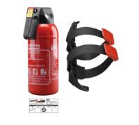 GLORIA Kfz Auto-Pulverlöscher P2GM, 2kg Brandklasse Abc + Support Et Plaque