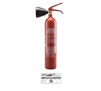 Gloria KS 2 ST EXTINCTEUR CO2 2KG Pour Systèmes Électriques Et Informatique