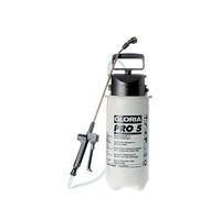 Gloria Pulvérisateur à pression Pro 5 – 5 L, professionnel, joints FKM, lance en laiton