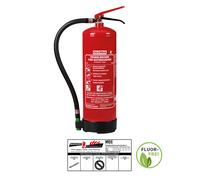 Gloria SD 6 E 6L Extincteur À Mousse Fluoré Inclus Support Et Plaque