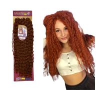 GLORIA - Ser Mulher Extension - Crochet Braids Bioprotéine - Cheveux ondulés, Natural Look (350 Ginger Red)