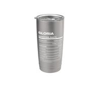 Gloria Valeur Nutritive Nom Drôle Gobelet isotherme en acier inoxydable double paroi