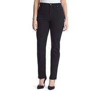 Gloria Vanderbilt Amanda Classic High Rise Tapered Jean Petite, Noir, 48 Femme