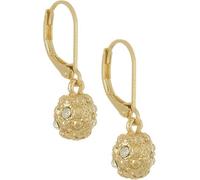 Gloria Vanderbilt Boule de feu à levier en polyéthylène Doré/transparent, One Size, 50 % alliage de zinc + 40 % pierre de verre + 5 % laiton + 5 % oxyde de zirconium, pierre de verre