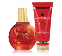 Gloria Vanderbilt In Red Coffret cadeau pour femme avec vaporisateur de parfum 100 ml et lotion pour le corps 100 ml