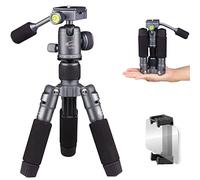 Glorich Mini trépied de table portable de 50,8 cm avec tête sphérique à 360 degrés, petit trépied de voyage en alliage d'aluminium, charge maximale de 5,9 kg, compatible avec appareils photo reflex