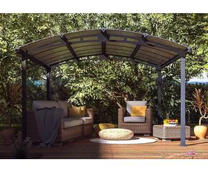 Gloriette toscane en polycarbonate Palram - Canopia 3,6 x 4,3 m
