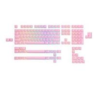 GLORIOUS Gaming 145 Capuchons de Touches Aura V2 - Capuchons PBT Pudding, compatibles RGB, Polices et côtés transp., PBT pour + de durabilité, pour Toutes Les tiges MX, dispositions : US - Rose