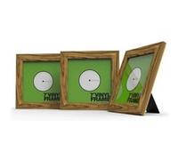 Glorious Vinyl Frame Set 7" Rosewood - 3x cadres de couverture en vinyle pour les disques de 7'', affichez vos disques préférés avec style, design en bois de rose