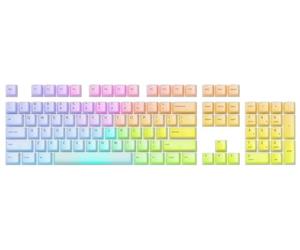 Glorious Gaming 115 Capuchons de Touches RGB Polychroma - Translucides pour Un RGB Max, Profil Cherry, Polycarbonate Super Durable, Police Originale - Disposition américaine QWERTY