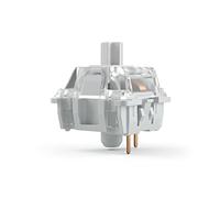 Glorious Gaming 120 switches Gateron pour Clavier mécanique (Clear) - Compatibles SMD-LED, linéaires ultralégers pour la Frappe Rapide, Force d’Activation 60 g, Support 3 Broches - Gateron Clear