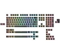 Glorious Gaming 145 Capuchons de Touches Aura V2 - Capuchons PBT Pudding, compatibles RGB, Polices et côtés transp., PBT pour + de durabilité, pour Toutes Les tiges MX, dispositions : US - Noir
