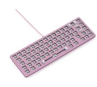 Glorious Gaming GMMK 2 Compact (65%) Barebones (cadre uniquement) - Cadre de clavier de jeu mécanique, taille compacte (65%), aluminium, personnalisable, RGB, Disposition international / ISO - Rose