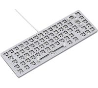 Glorious Gaming GMMK 2 Compact (65%) Barebones (cadre uniquement) - Cadre de clavier de jeu mécanique, taille compacte (65%), aluminium, personnalisable, RGB, Disposition international / ISO - Blanc