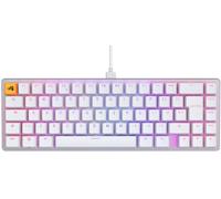 Glorious Gaming GMMK 2 Compact (65%) - Clavier de jeu mécanique, TKL compact (65%), cadre aluminium, capuchons de touches doubleshot, switches Glorious Fox, RGB, Disposition QWERTY anglais - Blanc