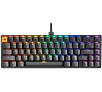 Glorious Gaming GMMK 2 Compact (65%) - Clavier de jeu mécanique, TKL compact (65%), cadre aluminium, capuchons de touches doubleshot, switches Glorious Fox, RGB, Disposition QWERTY américaine - Noir