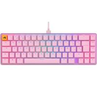 Glorious Gaming GMMK 2 Compact (65%) - Clavier de jeu mécanique, TKL compact (65%), cadre aluminium, capuchons de touches doubleshot, switches Glorious Fox, RGB, Disposition QWERTY espagnol - Rose