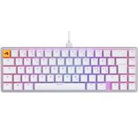 Glorious Gaming GMMK 2 Compact (65%) - Clavier de jeu mécanique, TKL compact (65%), cadre aluminium, capuchons de touches doubleshot, switches Glorious Fox, RGB, Disposition QWERTY nordique - Blanc