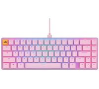 Glorious Gaming GMMK 2 Compact (65%) - Clavier de jeu mécanique, TKL compact (65%), cadre aluminium, capuchons de touches doubleshot, switches Glorious Fox, RGB, Disposition QWERTY américaine - Rose