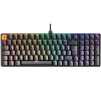 Glorious Gaming GMMK 2 Full Size (96%) - Clavier de Jeu mécanique, Cadre Aluminium, Personnalisable, Capuchons de Touches doubleshot, switches Glorious Fox, RGB, Disposition QWERTZ Allemand - Noir