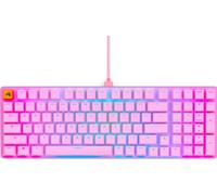 GLORIOUS Gaming GMMK 2 Full Size (96%) - Clavier de Jeu mécanique, Cadre Aluminium, Personnalisable, Capuchons de Touches doubleshot, switches Fox, RGB, Disposition QWERTY américaine - Rose