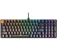GLORIOUS Gaming GMMK 2 Full Size (96%) - Clavier de Jeu mécanique, Cadre Aluminium, Personnalisable, Capuchons de Touches doubleshot, switches Fox, RGB - Disposition américaine QWERTY - Noir