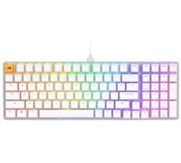 GLORIOUS Gaming GMMK 2 Full Size (96%) - mekaniskt gamingtangentbord, Aluminium, anpassningsbart, Doubleshot-tangenter, Fox-brytare, individuell RGB, NKRO, amerikansk QWERTY - VIT