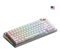 Glorious Gaming – Clavier mécanique GMMK 3 Pro – Hot-swap (Bluetooth, 2,4 GHz) 75% QWERTY US Argenté